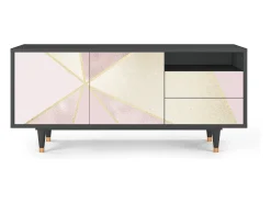 Móvel De Tv| Mueble de TV - 125х56х41 cm - T7 - Cosmopolitan Diva, Antracite Cinza antracite
