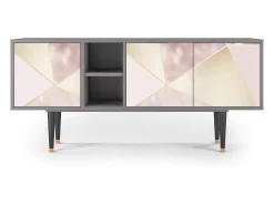 Outlet Mueble de TV - 150х69х41 cm - T5 - Cosmopolitan Diva, Cinza Cinzento
