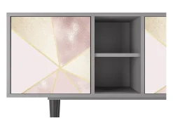 Outlet Mueble de TV - 150х69х41 cm - T5 - Cosmopolitan Diva, Cinza Cinzento