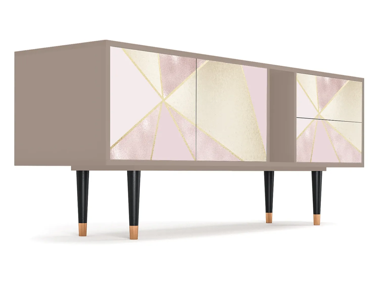 Discount Mueble de TV - 170х69х48 cm - T1 - Cosmopolitan Diva, Latte Bege