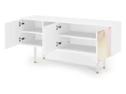 Mueble de TV - 150х69х41 cm - T5 - Cosmopolitan Diva, Branco^ Móvel De Tv