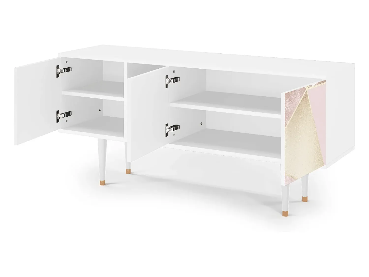 Mueble de TV - 150х69х41 cm - T5 - Cosmopolitan Diva, Branco^ Móvel De Tv