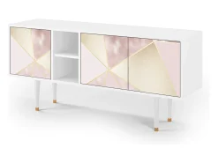 Mueble de TV - 150х69х41 cm - T5 - Cosmopolitan Diva, Branco^ Móvel De Tv