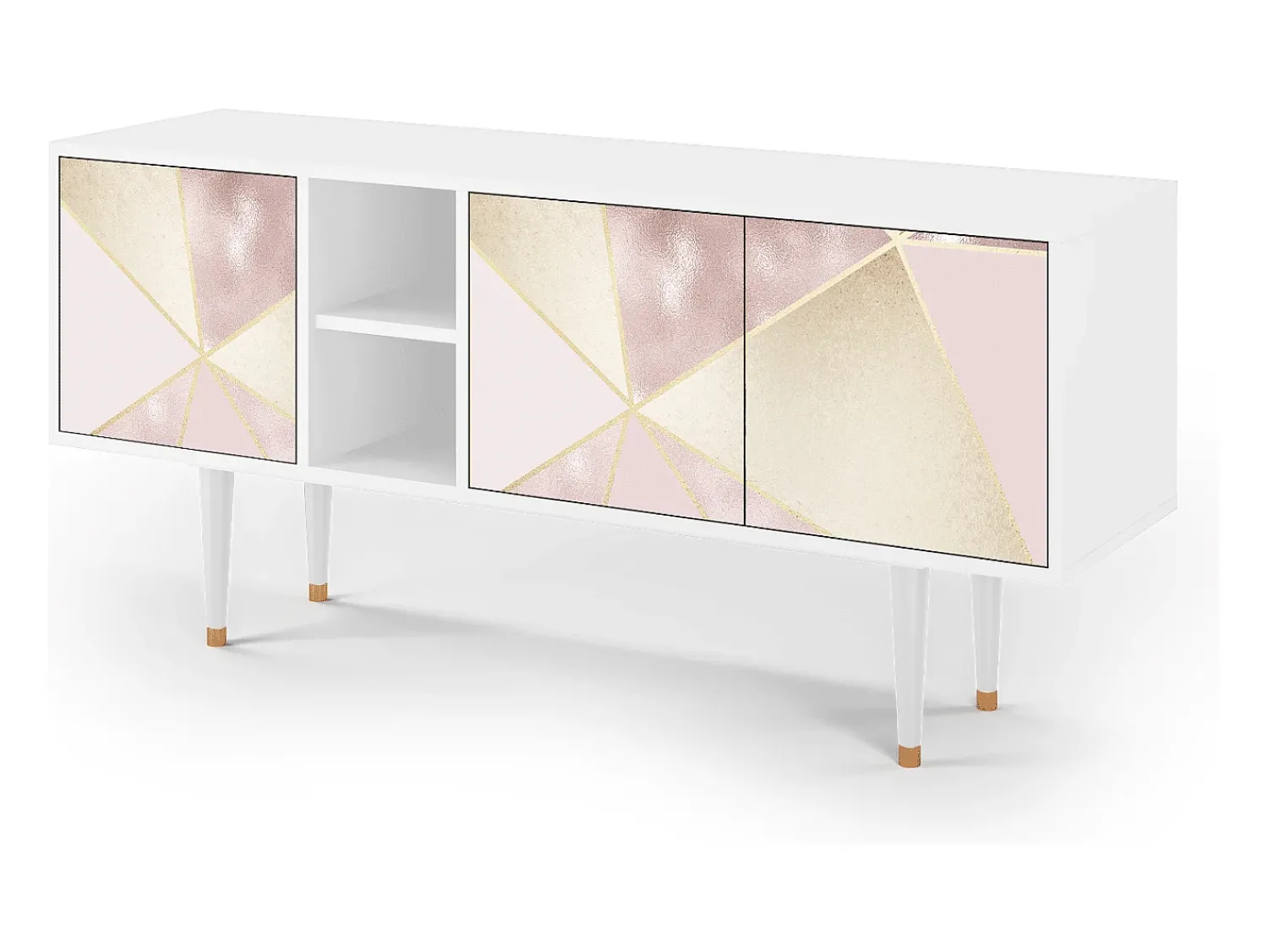 Mueble de TV - 150х69х41 cm - T5 - Cosmopolitan Diva, Branco^ Móvel De Tv
