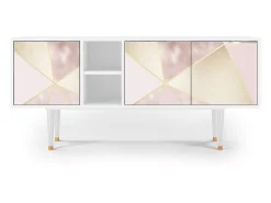 Mueble de TV - 150х69х41 cm - T5 - Cosmopolitan Diva, Branco^ Móvel De Tv