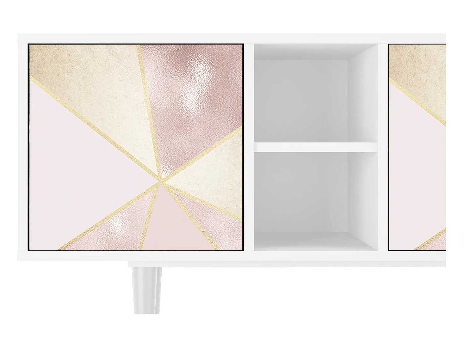 Mueble de TV - 150х69х41 cm - T5 - Cosmopolitan Diva, Branco^ Móvel De Tv