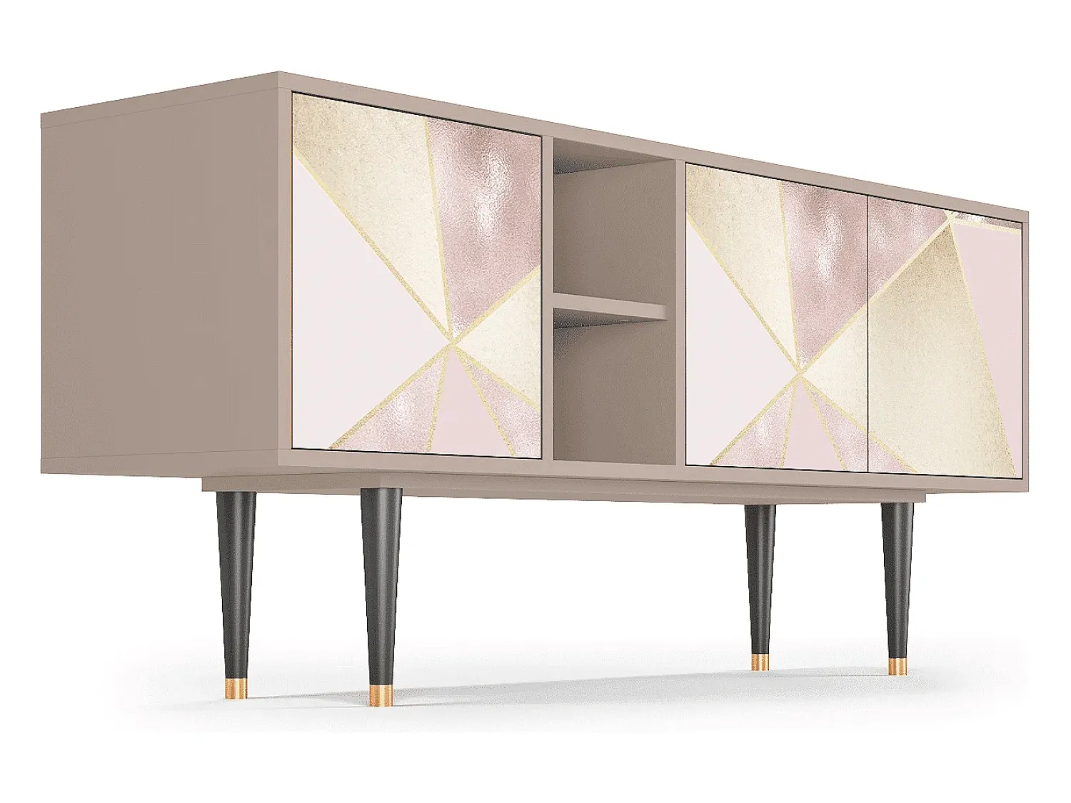 Móvel De Tv| Mueble de TV - 150х69х41 cm - T5 - Cosmopolitan Diva, Latte Bege