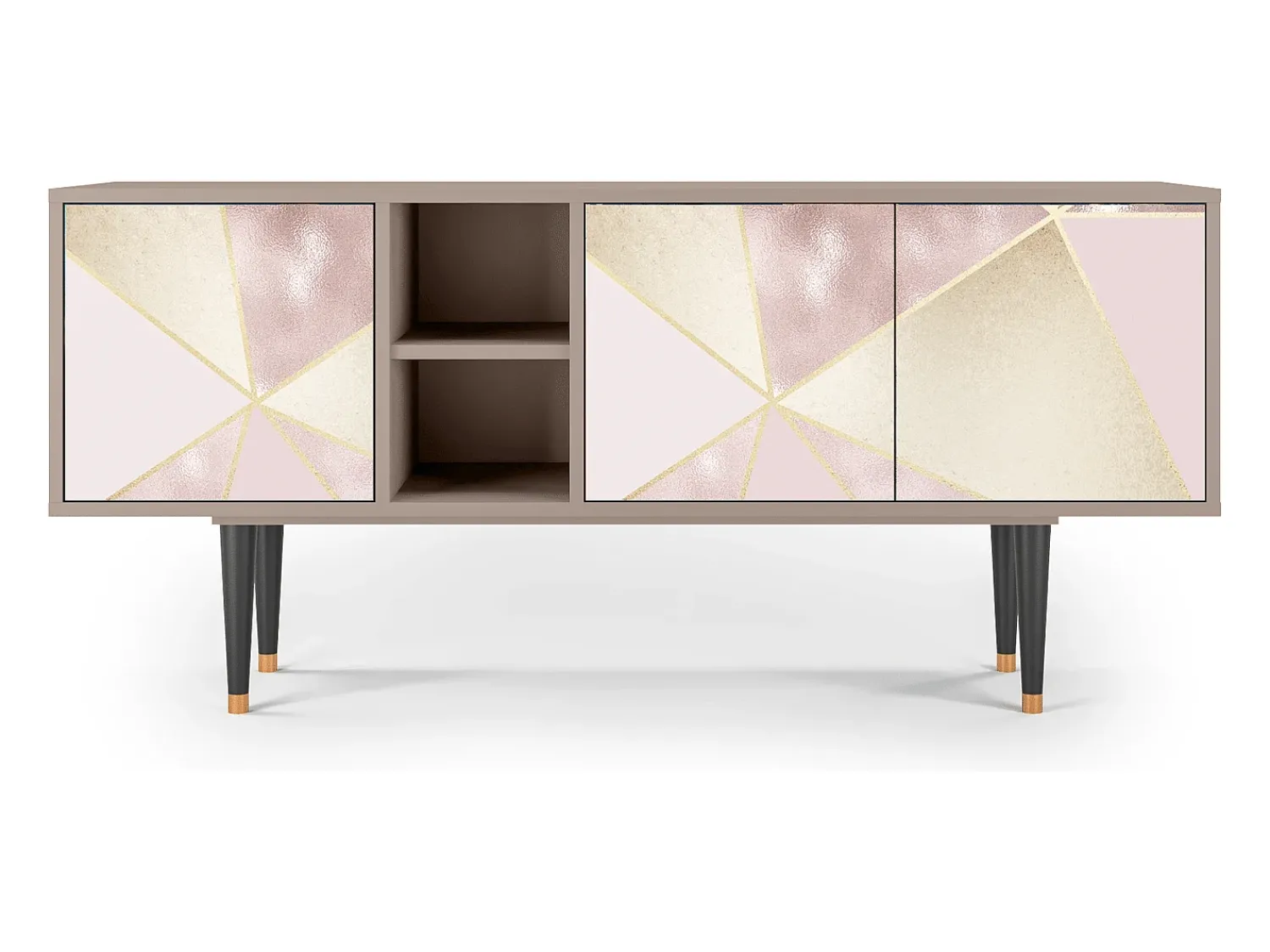 Móvel De Tv| Mueble de TV - 150х69х41 cm - T5 - Cosmopolitan Diva, Latte Bege