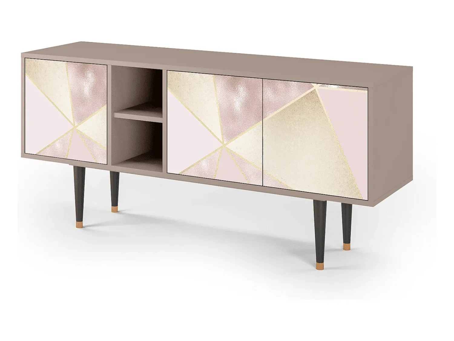 Móvel De Tv| Mueble de TV - 150х69х41 cm - T5 - Cosmopolitan Diva, Latte Bege