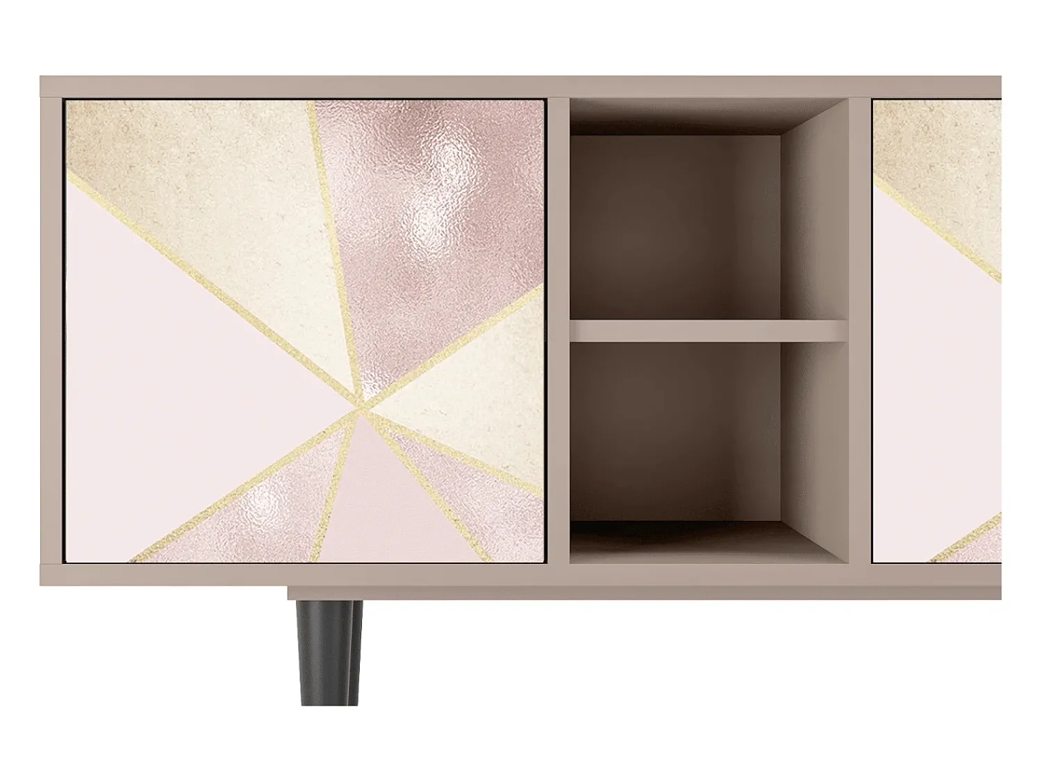 Móvel De Tv| Mueble de TV - 150х69х41 cm - T5 - Cosmopolitan Diva, Latte Bege