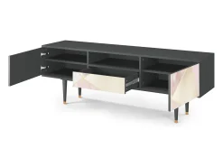 Móvel De Tv* Mueble de TV - 170х59х41 cm - T6 - Cosmopolitan Diva, Antracite Cinza antracite