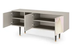 Móvel De Tv| Mueble de TV - 150х69х41 cm - T5 - Cosmopolitan Diva, Areia Bege