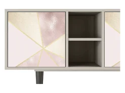 Móvel De Tv| Mueble de TV - 150х69х41 cm - T5 - Cosmopolitan Diva, Areia Bege