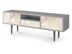 Móvel De Tv* Mueble de TV - 170х59х41 cm - T6 - Cosmopolitan Diva, Cinza Cinzento