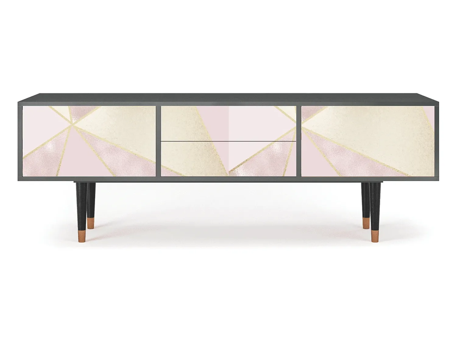 Móvel De Tv| Mueble de TV - 170х59х48 cm - T4 - Cosmopolitan Diva, Antracite Cinza antracite