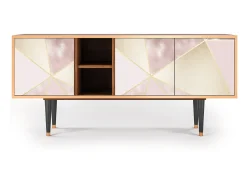 Móvel De Tv| Mueble de TV - 150х69х41 cm - T5 - Cosmopolitan Diva, Nogueira Castanho