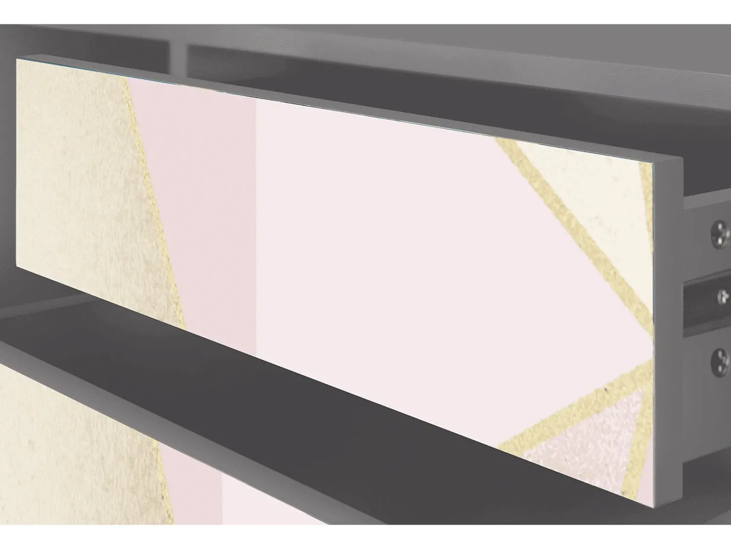 Móvel De Tv* Mueble de TV - 170х59х48 cm - T4 - Cosmopolitan Diva, Cinza Cinzento