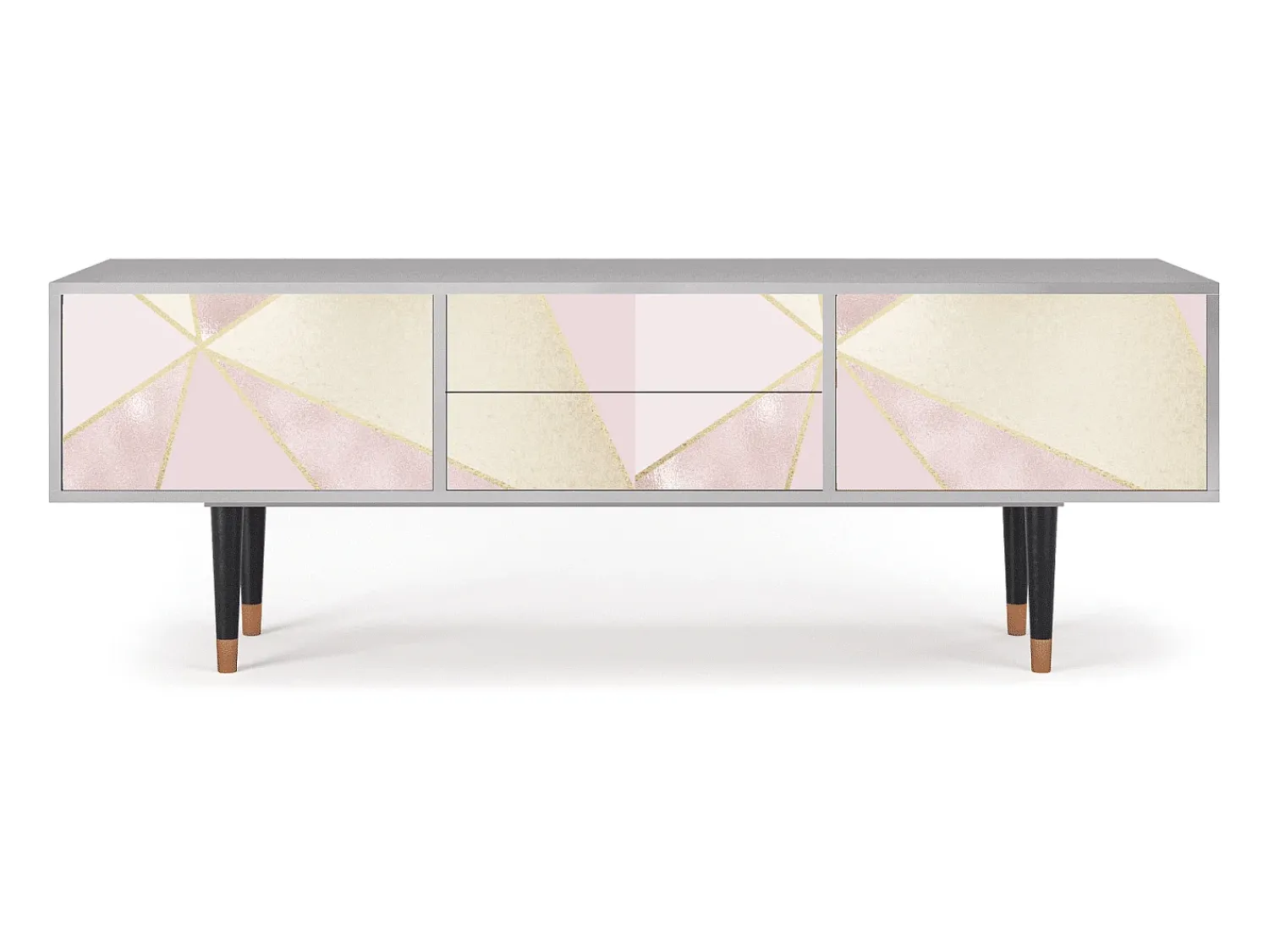 Móvel De Tv* Mueble de TV - 170х59х48 cm - T4 - Cosmopolitan Diva, Cinza Cinzento