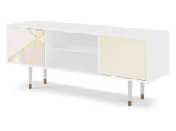 Móvel De Tv| Mueble de TV - 170х69х48 cm - T2 - Cosmopolitan Diva, Branco Bege