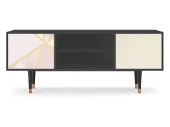 Móvel De Tv* Mueble de TV - 170х69х48 cm - T2 - Cosmopolitan Diva, Antracite Cinza antracite