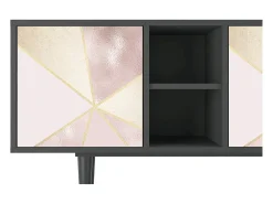 Móvel De Tv* Mueble de TV - 150х69х41 cm - T5 - Cosmopolitan Diva, Antracite Cinza antracite
