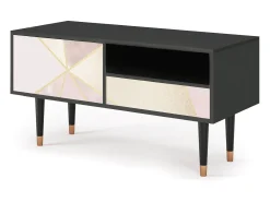 Clearance Mueble de TV - 115х59х48 cm - T3 - Cosmopolitan Diva, Antracite Cinza antracite