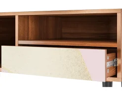 Móvel De Tv| Mueble de TV - 115х59х48 cm - T3 - Cosmopolitan Diva, Nogueira Castanho