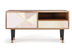 Móvel De Tv| Mueble de TV - 115х59х48 cm - T3 - Cosmopolitan Diva, Nogueira Castanho