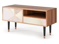 Móvel De Tv| Mueble de TV - 115х59х48 cm - T3 - Cosmopolitan Diva, Nogueira Castanho