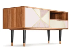 Móvel De Tv| Mueble de TV - 115х59х48 cm - T3 - Cosmopolitan Diva, Nogueira Castanho