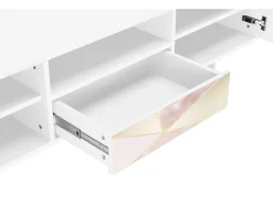 Móvel De Tv* Mueble de TV - 170х59х41 cm - T6 - Cosmopolitan Diva, Branco Bege