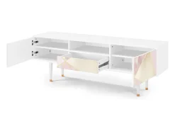 Móvel De Tv* Mueble de TV - 170х59х41 cm - T6 - Cosmopolitan Diva, Branco Bege