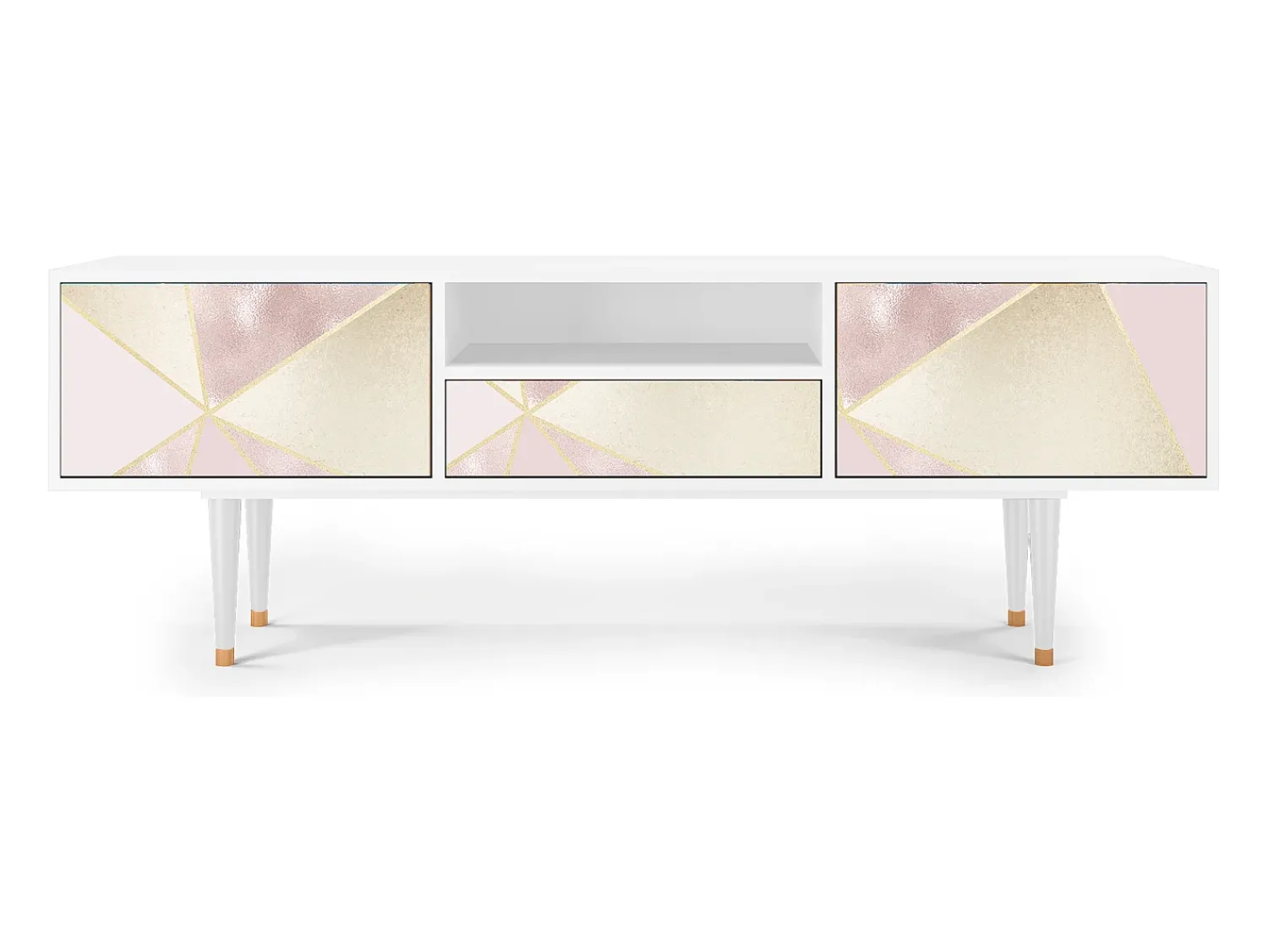 Móvel De Tv* Mueble de TV - 170х59х41 cm - T6 - Cosmopolitan Diva, Branco Bege