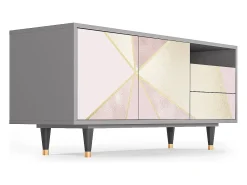 Mueble de TV - 125х56х41 cm - T7 - Cosmopolitan Diva, Cinza^ Móvel De Tv
