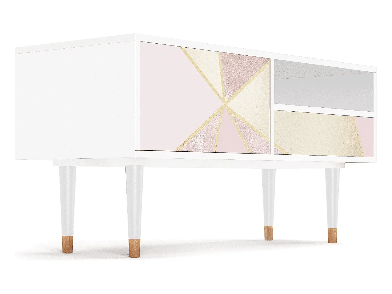 Mueble de TV - 115х59х48 cm - T3 - Cosmopolitan Diva, Branco^ Móvel De Tv
