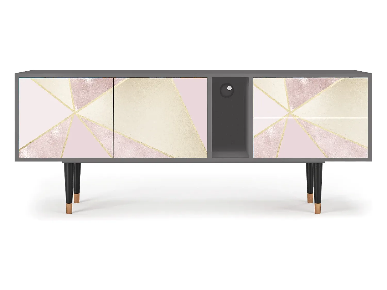 Mueble de TV - 170х69х48 cm - T1 - Cosmopolitan Diva, Cinza^ Móvel De Tv