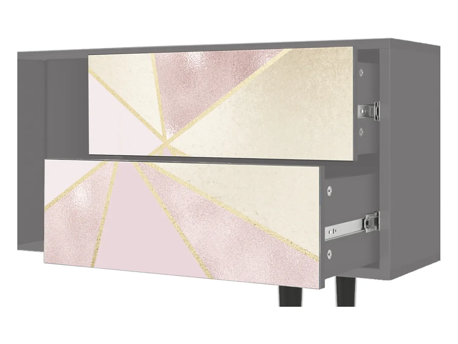 Mueble de TV - 170х69х48 cm - T1 - Cosmopolitan Diva, Cinza^ Móvel De Tv