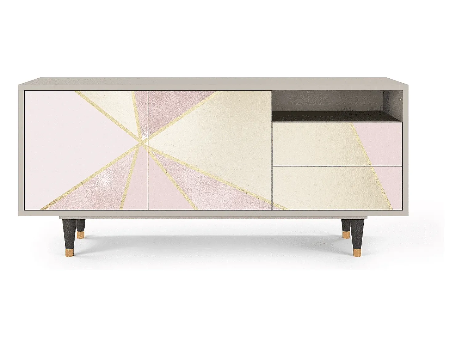 Mueble de TV - 125х56х41 cm - T7 - Cosmopolitan Diva, Areia^ Móvel De Tv