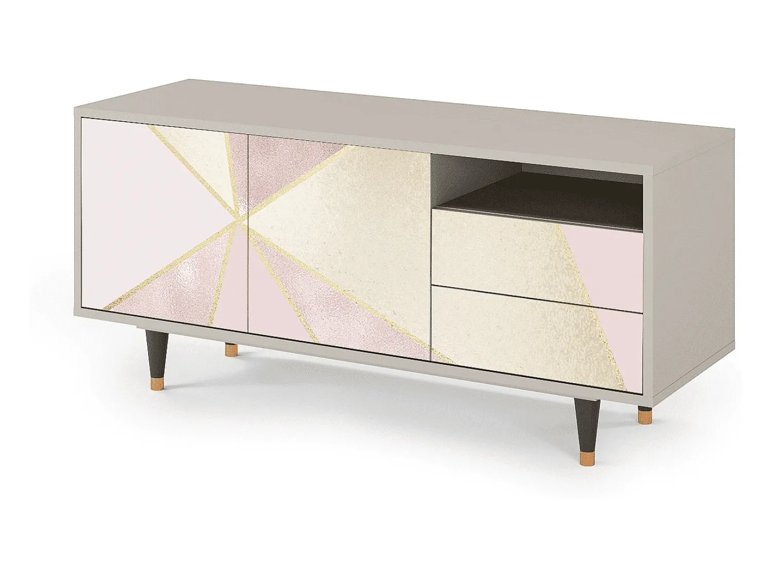 Mueble de TV - 125х56х41 cm - T7 - Cosmopolitan Diva, Areia^ Móvel De Tv