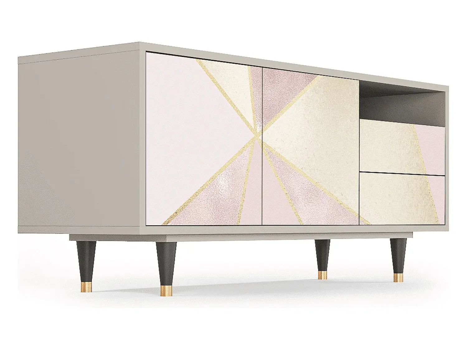 Mueble de TV - 125х56х41 cm - T7 - Cosmopolitan Diva, Areia^ Móvel De Tv