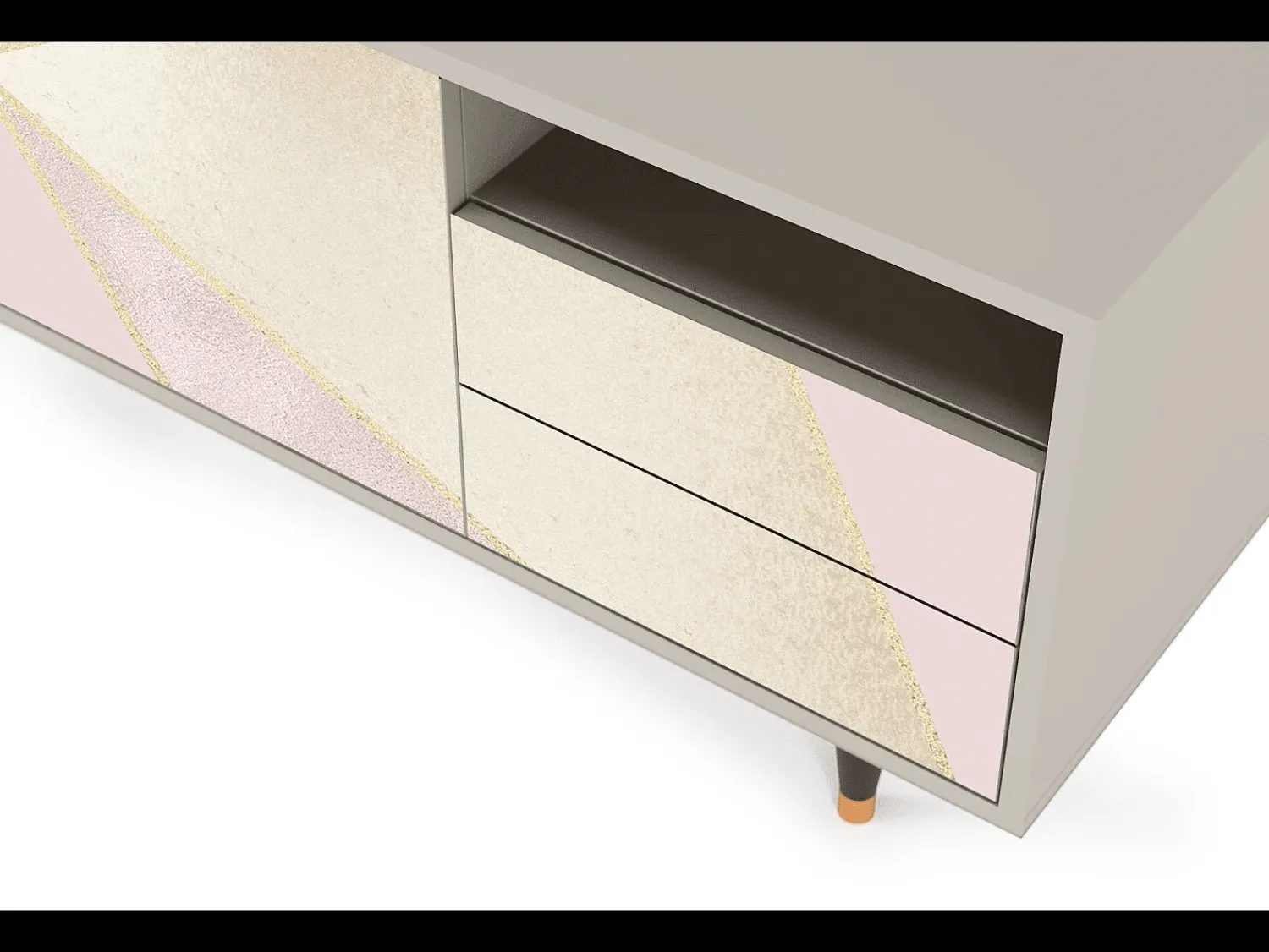 Mueble de TV - 125х56х41 cm - T7 - Cosmopolitan Diva, Areia^ Móvel De Tv