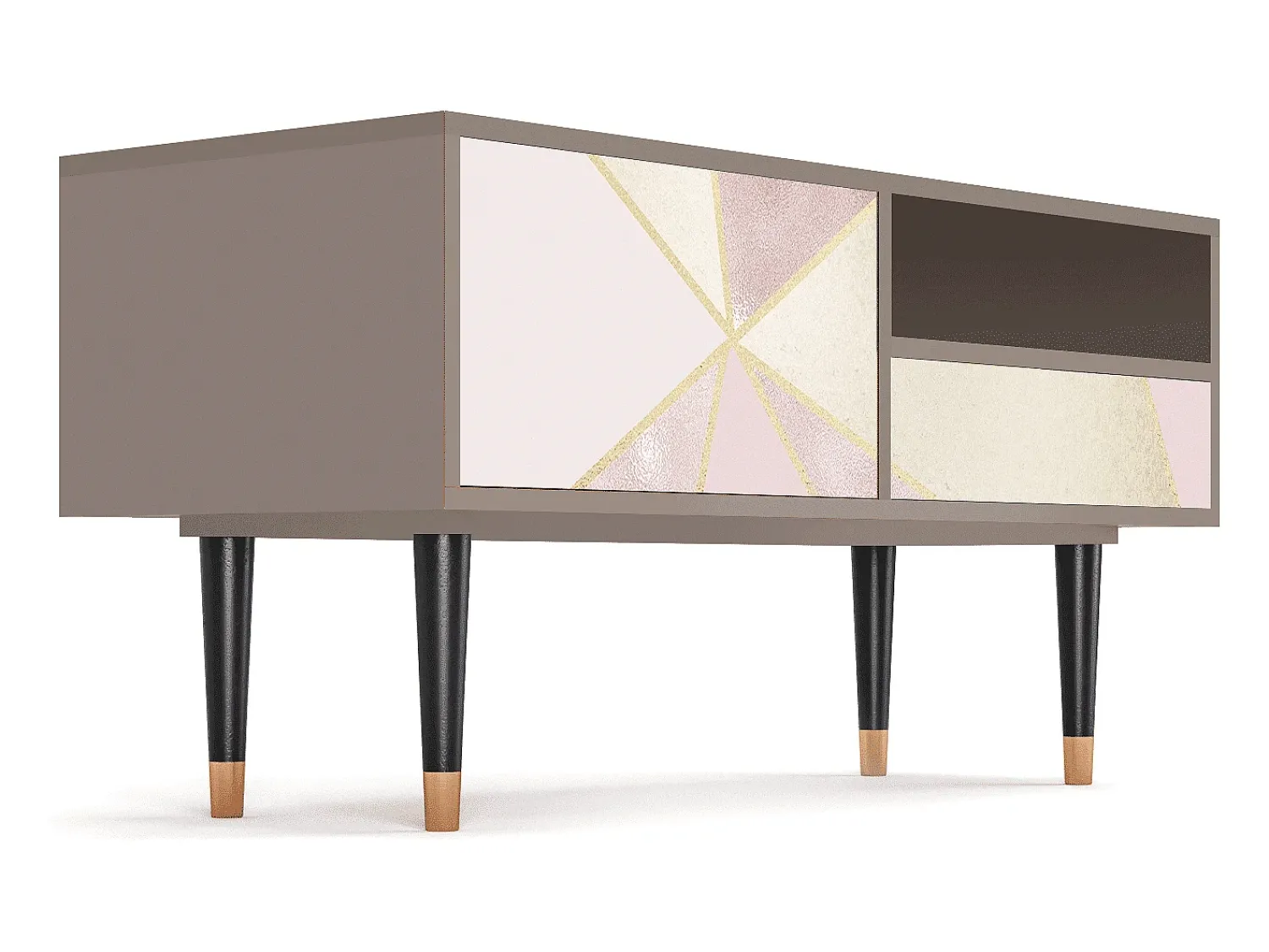 Mueble de TV - 115х59х48 cm - T3 - Cosmopolitan Diva, Latte^ Móvel De Tv