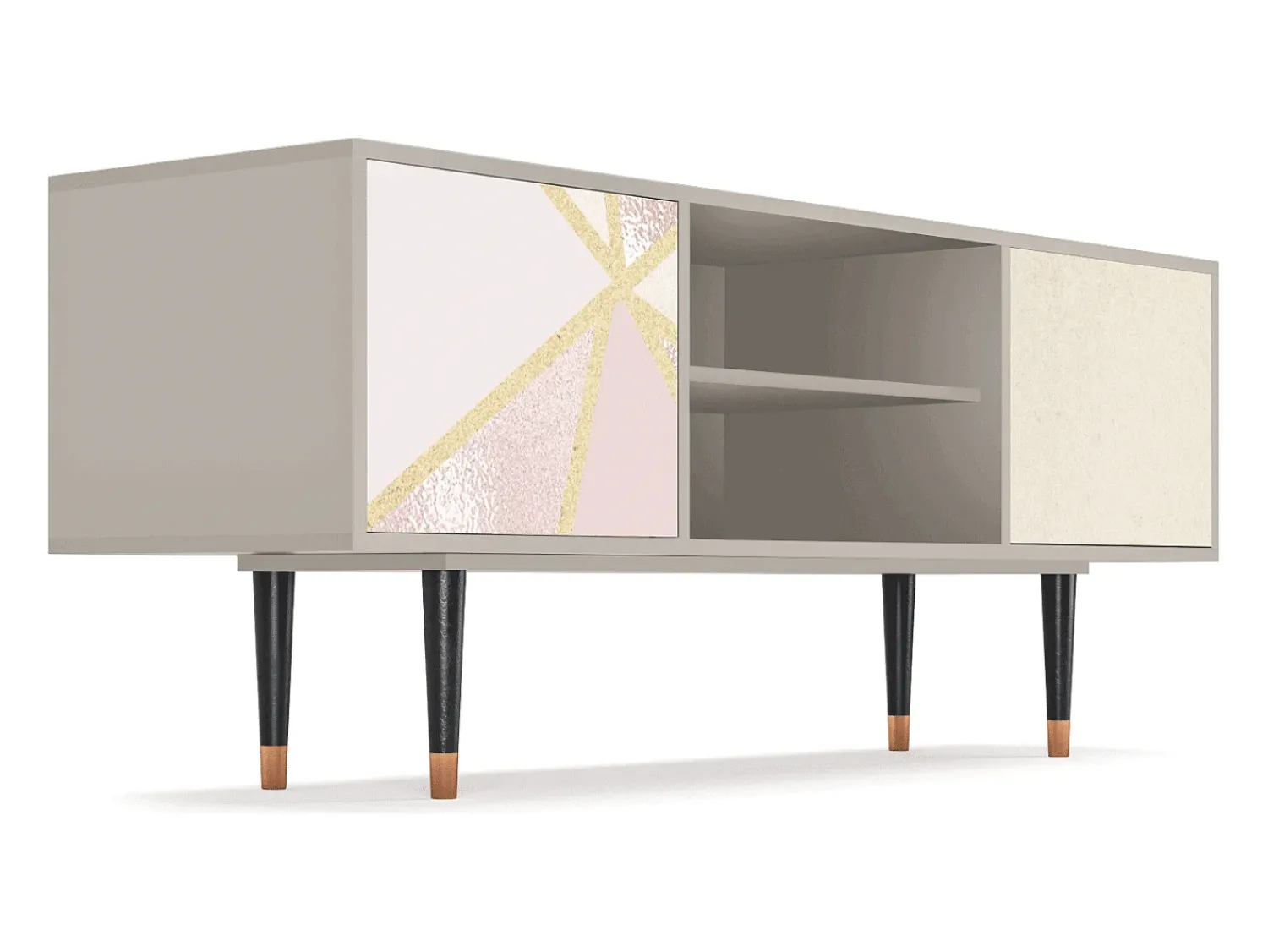 Móvel De Tv* Mueble de TV - 170х69х48 cm - T2 - Cosmopolitan Diva, Areia Bege