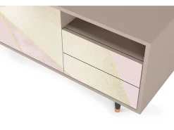 Móvel De Tv* Mueble de TV - 125х56х41 cm - T7 - Cosmopolitan Diva, Latte Bege