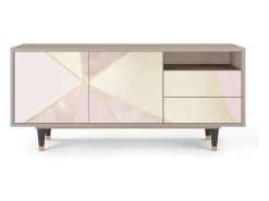 Móvel De Tv* Mueble de TV - 125х56х41 cm - T7 - Cosmopolitan Diva, Latte Bege