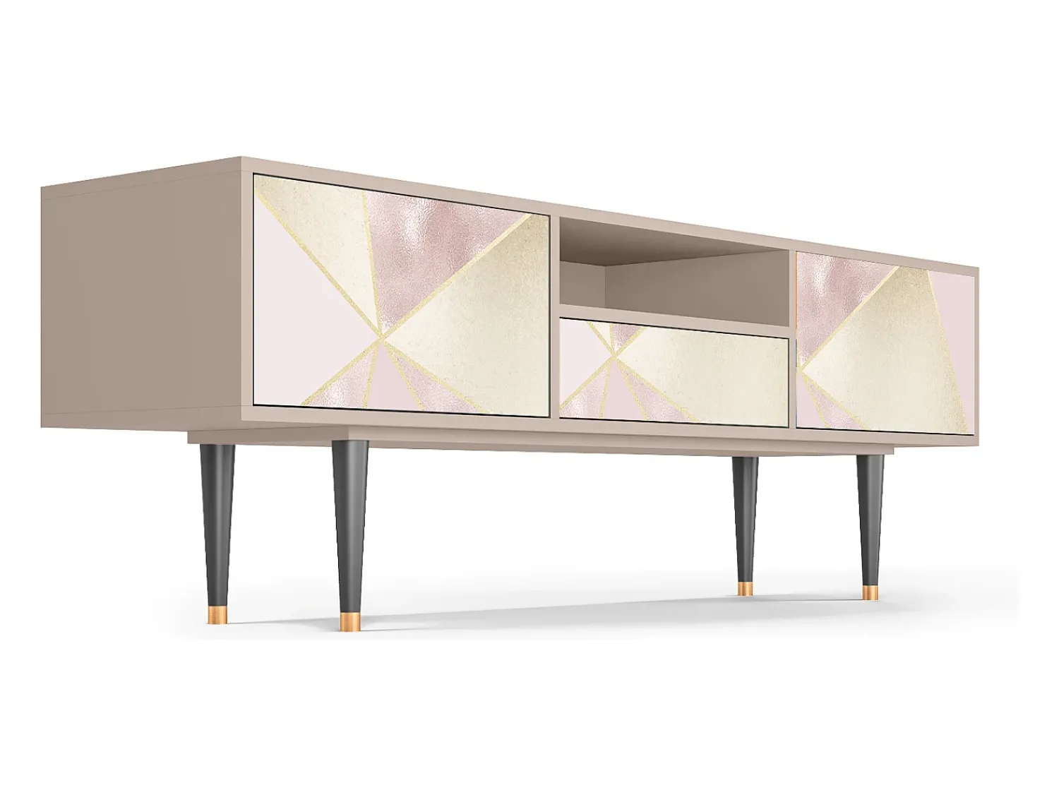 Móvel De Tv| Mueble de TV - 170х59х41 cm - T6 - Cosmopolitan Diva, Latte Bege