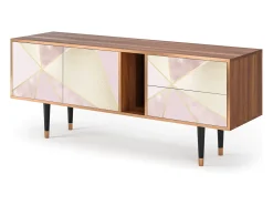 Móvel De Tv* Mueble de TV - 170х69х48 cm - T1 - Cosmopolitan Diva, Nogueira Castanho