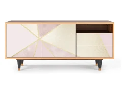 Discount Mueble de TV - 125х56х41 cm - T7 - Cosmopolitan Diva, Nogueira Castanho
