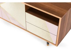 Discount Mueble de TV - 125х56х41 cm - T7 - Cosmopolitan Diva, Nogueira Castanho