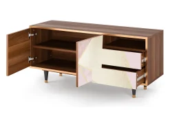 Discount Mueble de TV - 125х56х41 cm - T7 - Cosmopolitan Diva, Nogueira Castanho